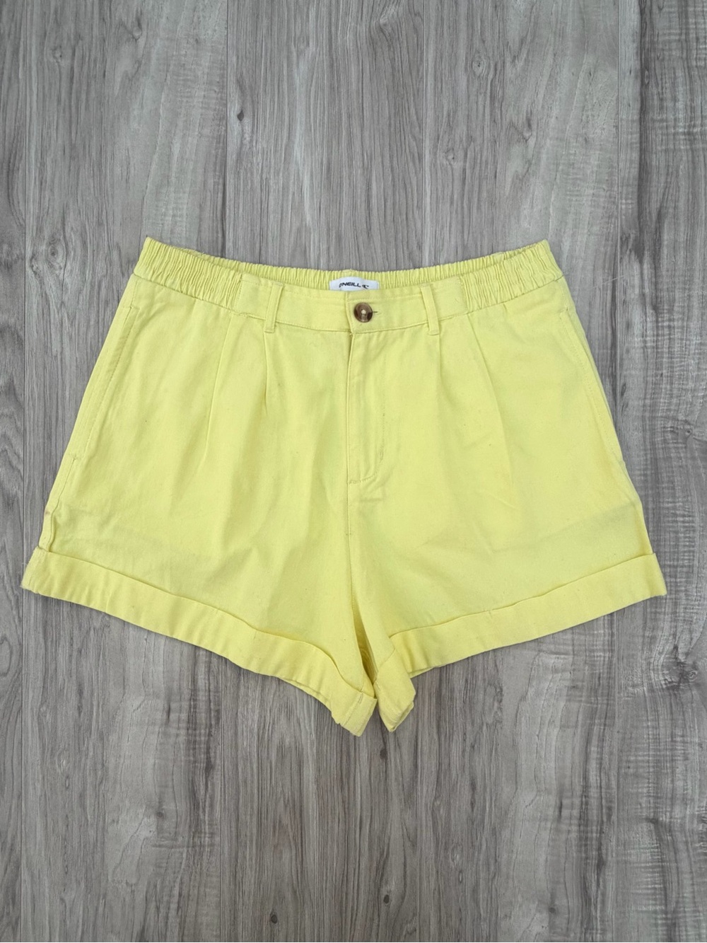 O'Neill Women's Benton Shorts in a bright yellow colorway